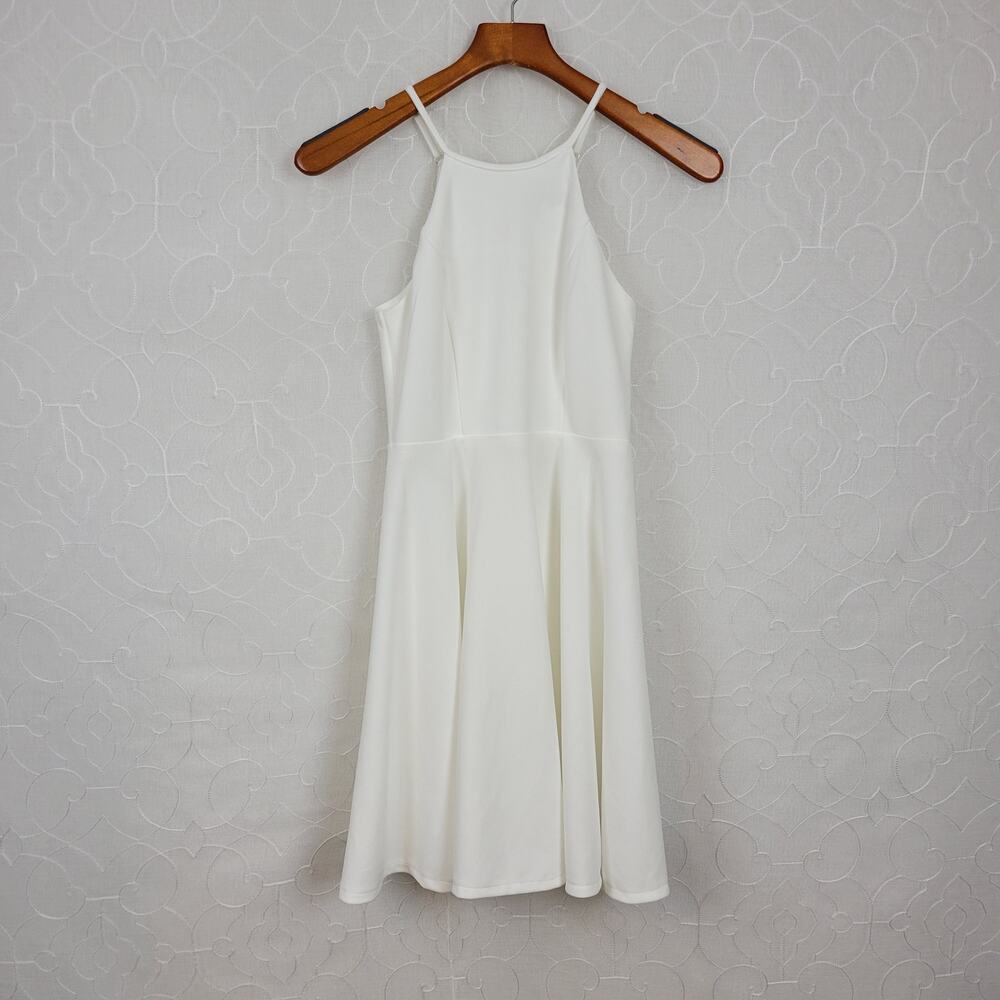Lulus Womens Irresistible Charm Dress X Small White Fit & Flare‎ Mini